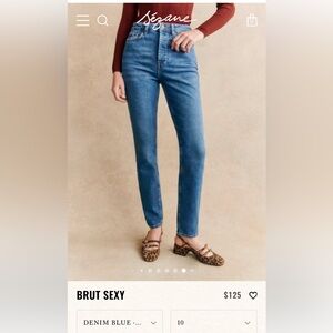 Sezane Brut Sexy Jeans: Size 32/10 Tall